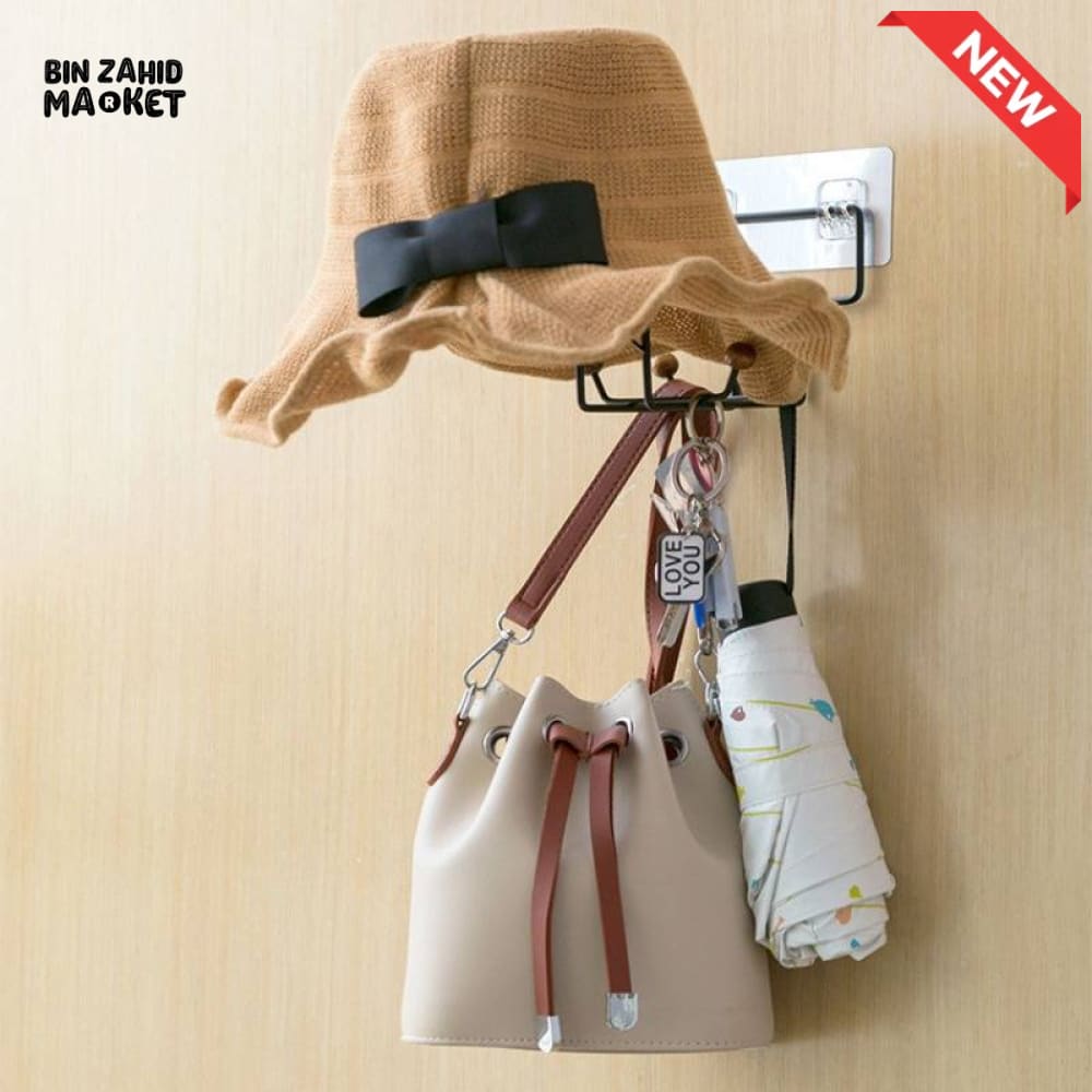 HELMET CAP & ACCESSORY WALL STAND – HEAVY-DUTY STORAGE HOOK ORGANIZER