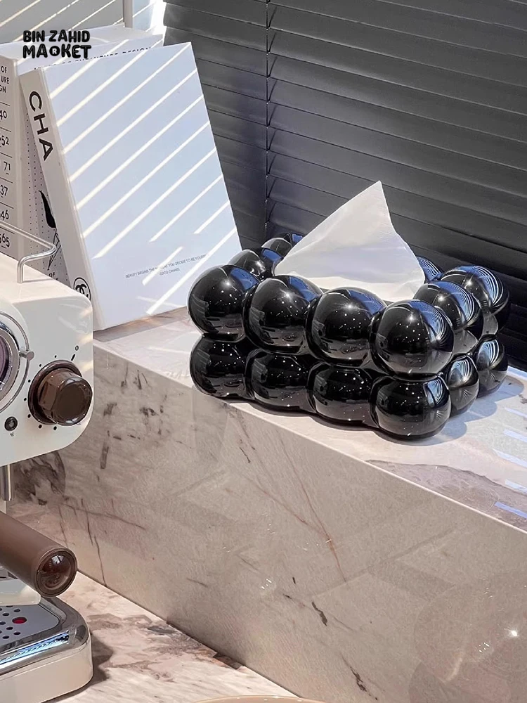 HIGH AESTHETIC TISSUE BOX – PREMIUM TISSUE STORAGE FOR HOME & LIVING ROOM CREAM STYLE NAPKIN BOX