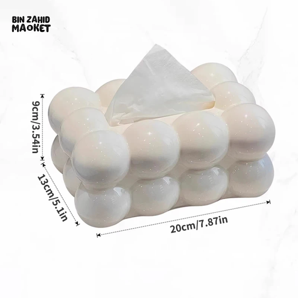 HIGH AESTHETIC TISSUE BOX – PREMIUM TISSUE STORAGE FOR HOME & LIVING ROOM CREAM STYLE NAPKIN BOX