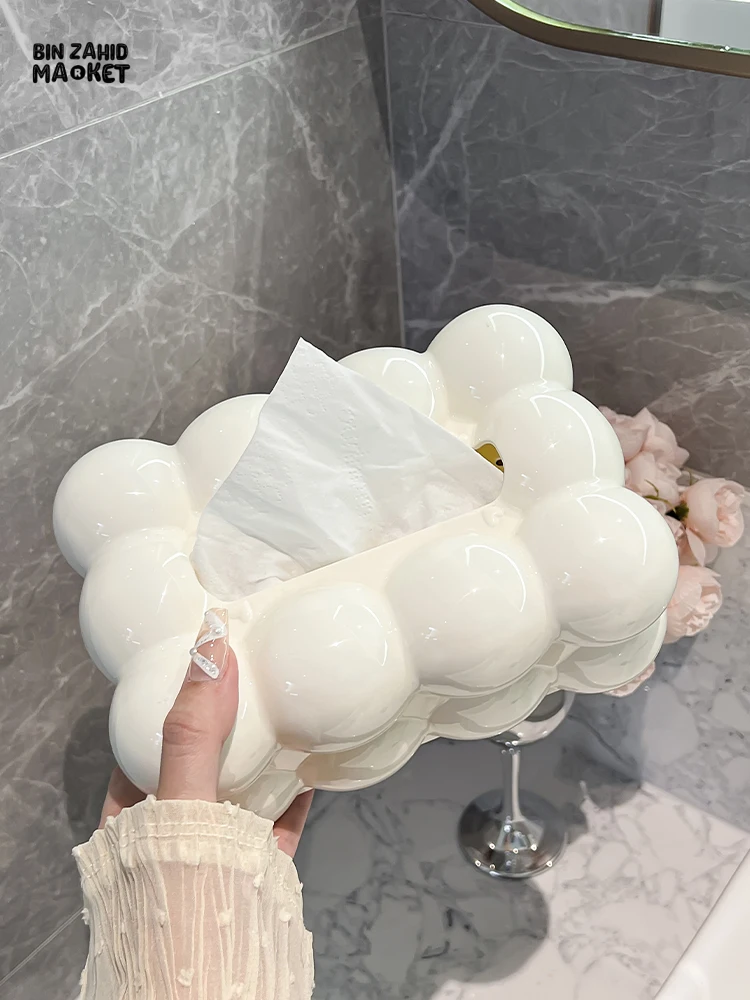 HIGH AESTHETIC TISSUE BOX – PREMIUM TISSUE STORAGE FOR HOME & LIVING ROOM CREAM STYLE NAPKIN BOX