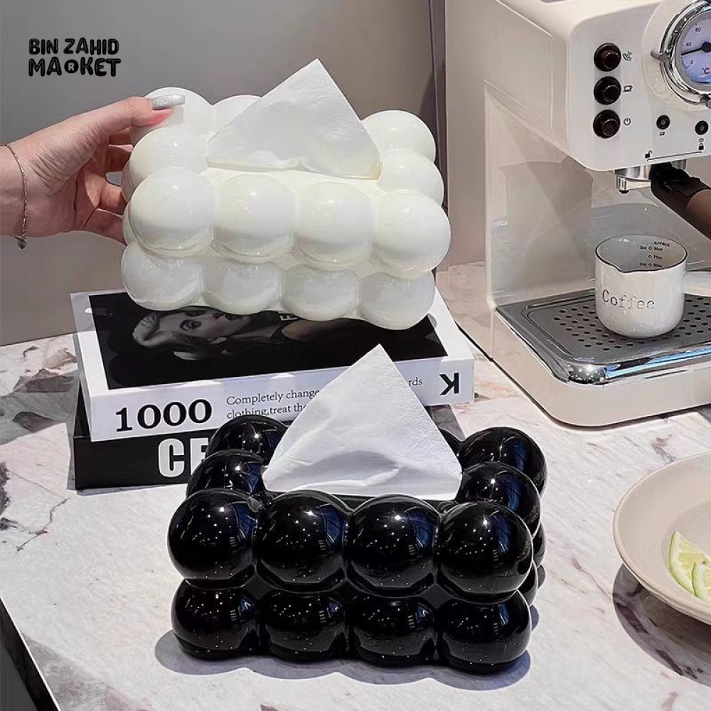 HIGH AESTHETIC TISSUE BOX – PREMIUM TISSUE STORAGE FOR HOME & LIVING ROOM CREAM STYLE NAPKIN BOX