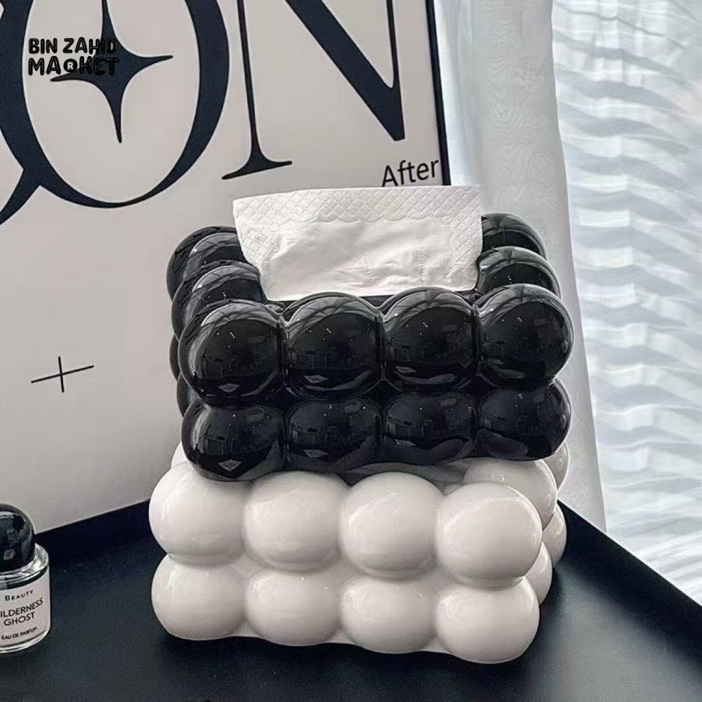 HIGH AESTHETIC TISSUE BOX – PREMIUM TISSUE STORAGE FOR HOME & LIVING ROOM CREAM STYLE NAPKIN BOX