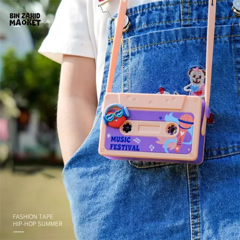 HIP-HOP MODERN COOL: CASSETTE STYLE NECK FAN & VOICE RECORDER