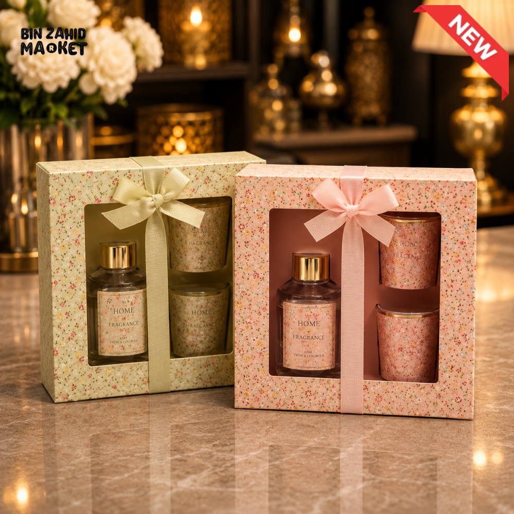 HOME FRAGRANCE DIFFUSER AND SCENTED CANDLE GIFT - 1 PIECE