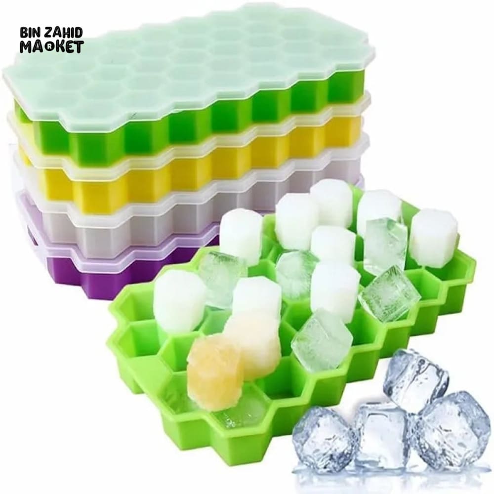 HONEYCOMB ICE CUBE TRAY WITH LID