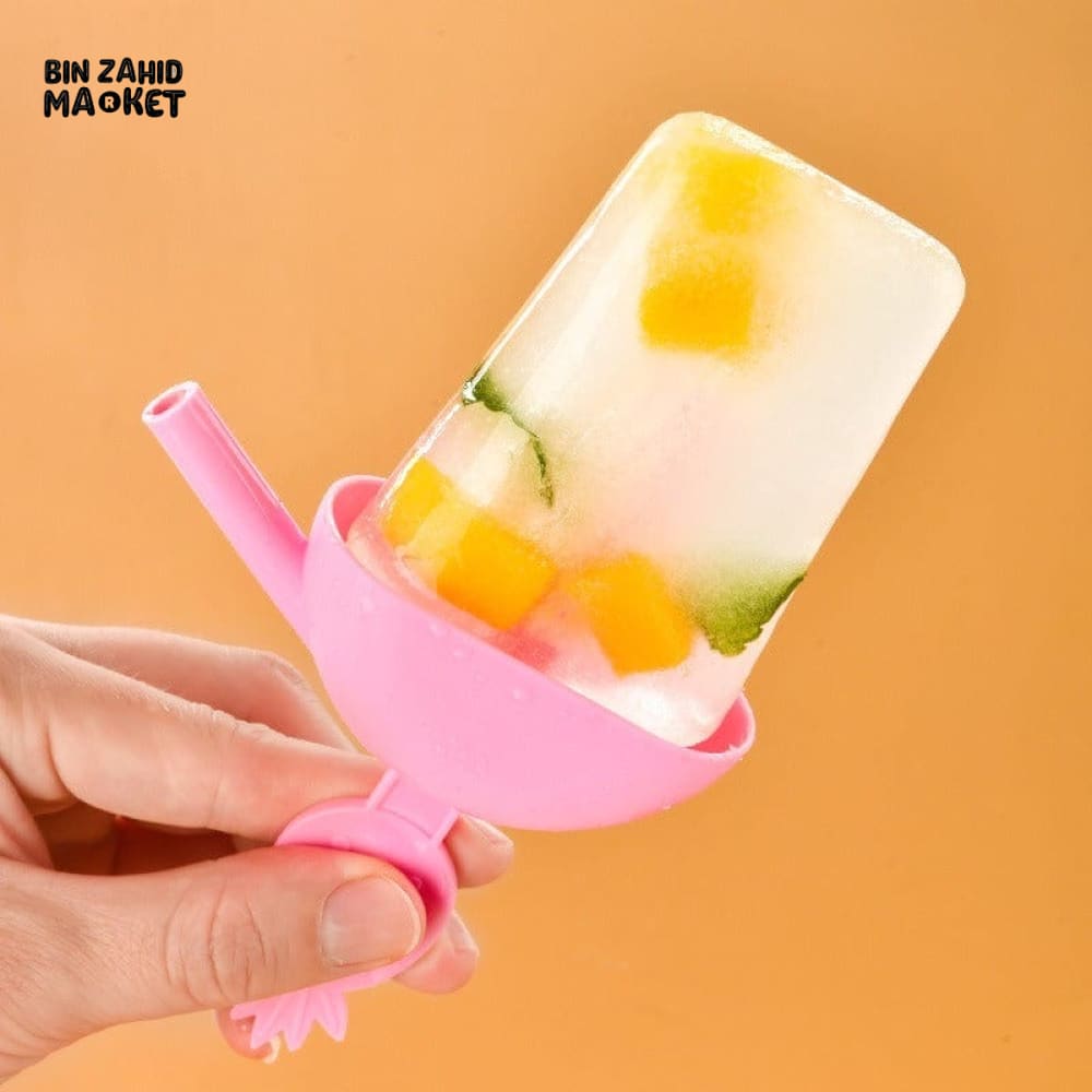 ICE LOLLY MAKER WITH STRAW