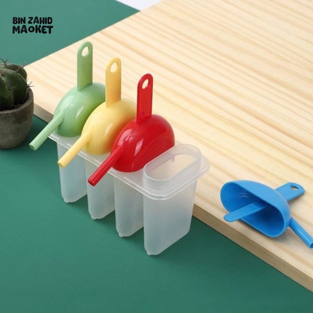ICE LOLLY MAKER WITH STRAW
