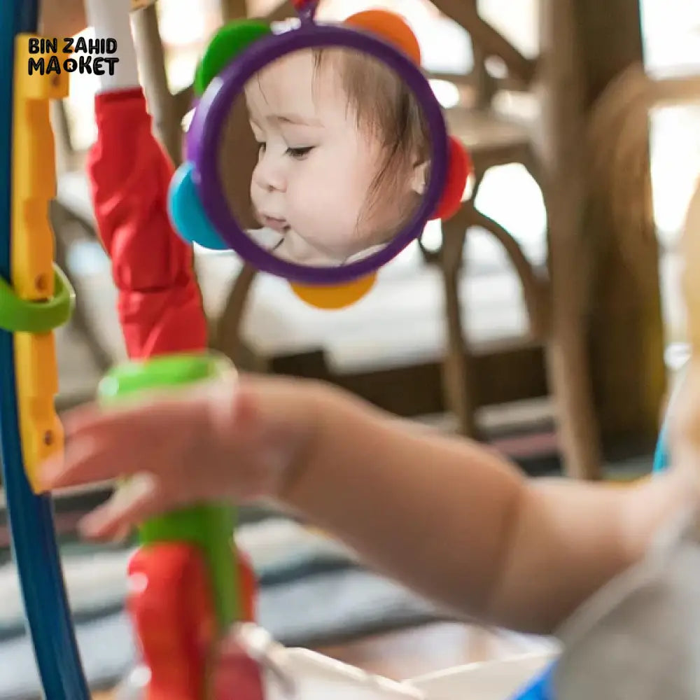 INFANT ACTIVITY JUMPER – 360° ROTATING BABY BOUNCER WITH INTERACTIVE TOYS & MUSIC FOR EARLY DEVELOPMENT