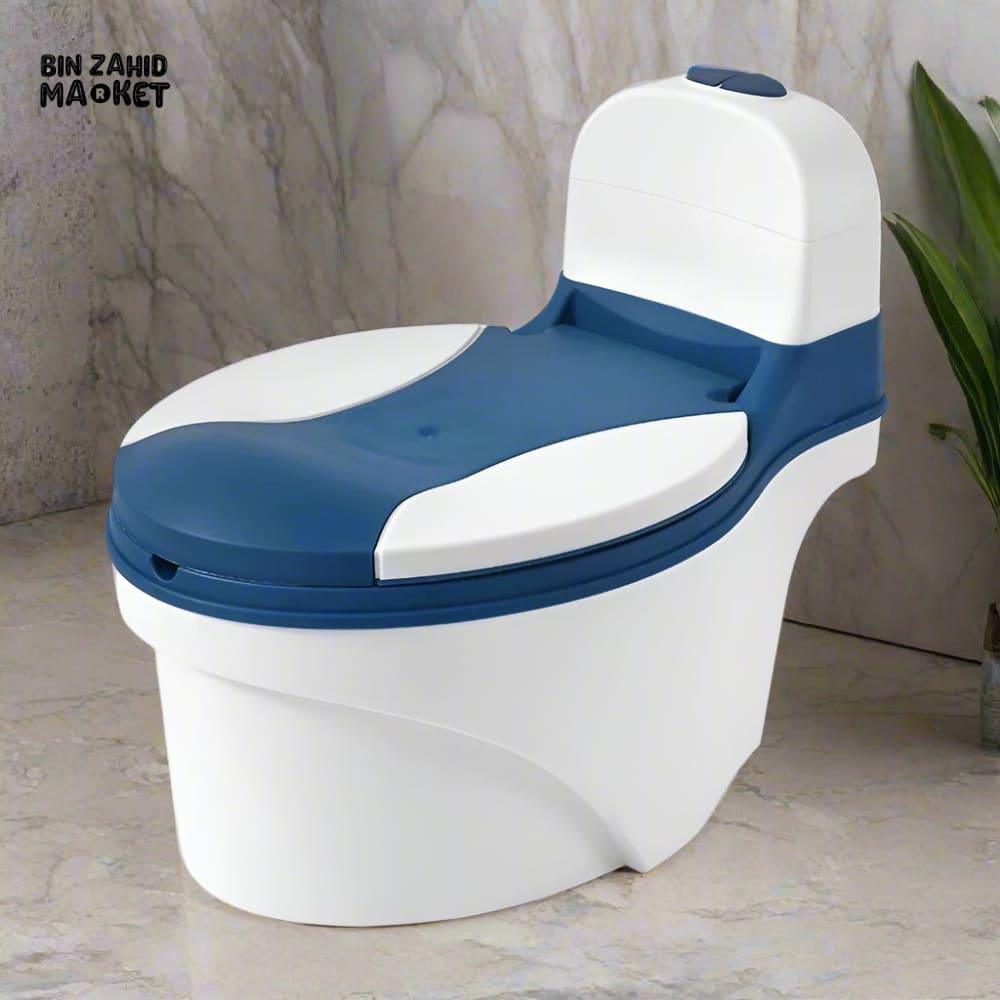 INFANTES BABY POTTY TRAINING COMMODE ERGONOMIC & CHILD-FRIENDLY DESIGN COMFORTABLE SAFE & EASY-TO-CLEAN TOILET SEAT FOR TODDLERS - BLUE