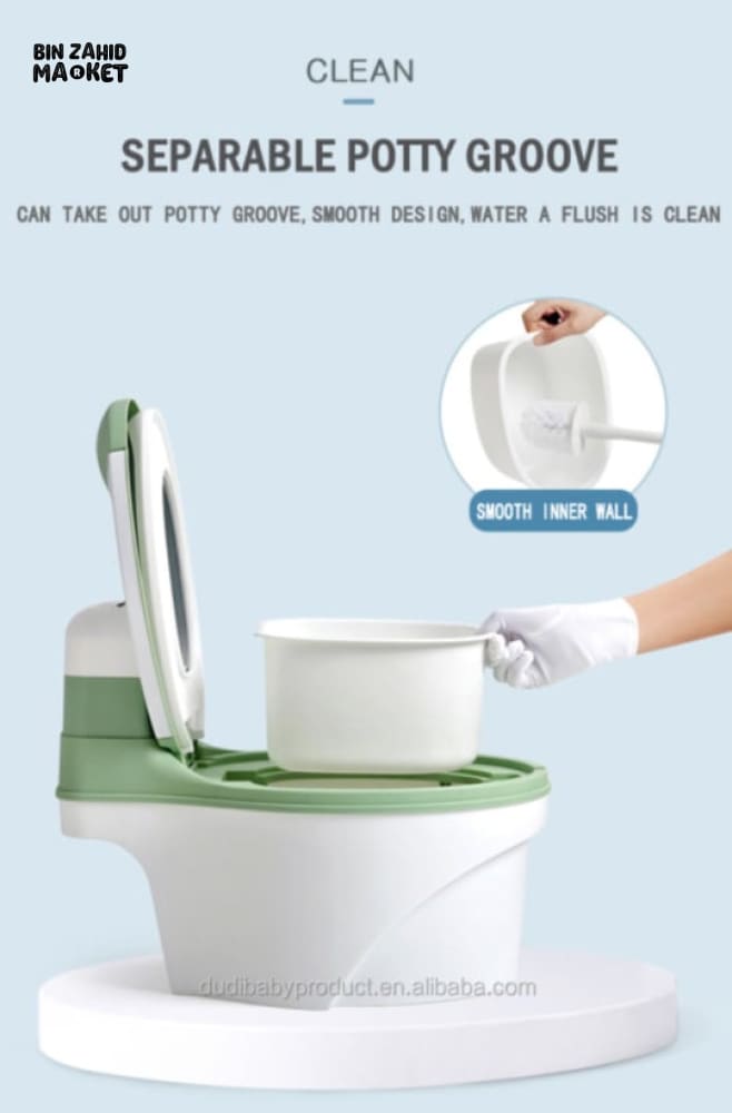 INFANTES BABY POTTY TRAINING COMMODE ERGONOMIC & CHILD-FRIENDLY DESIGN COMFORTABLE SAFE & EASY-TO-CLEAN TOILET SEAT FOR TODDLERS - BLUE