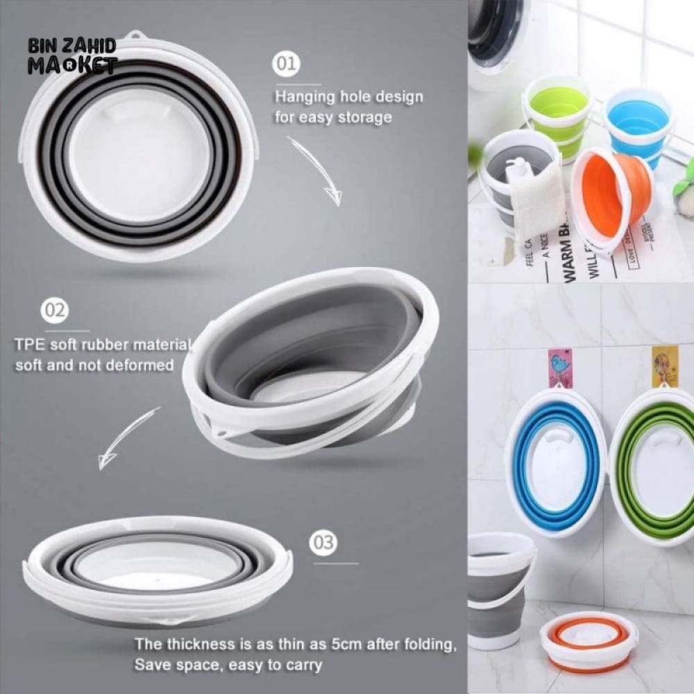 INNOVATIVE ECO-FRIENDLY 10L SILICONE BUCKET – SCALABLE, RETRACTABLE & MULTI-PURPOSE