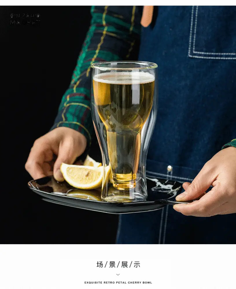 INVERTED BOTTLE GLASS – DOUBLE-LAYER CREATIVE CUP - LARGE