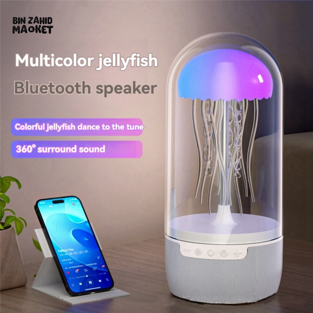 JELLYFISH AURA BLUETOOTH SPEAKER LAMP – RGB LED 3D SURROUND & DEEP BASS
