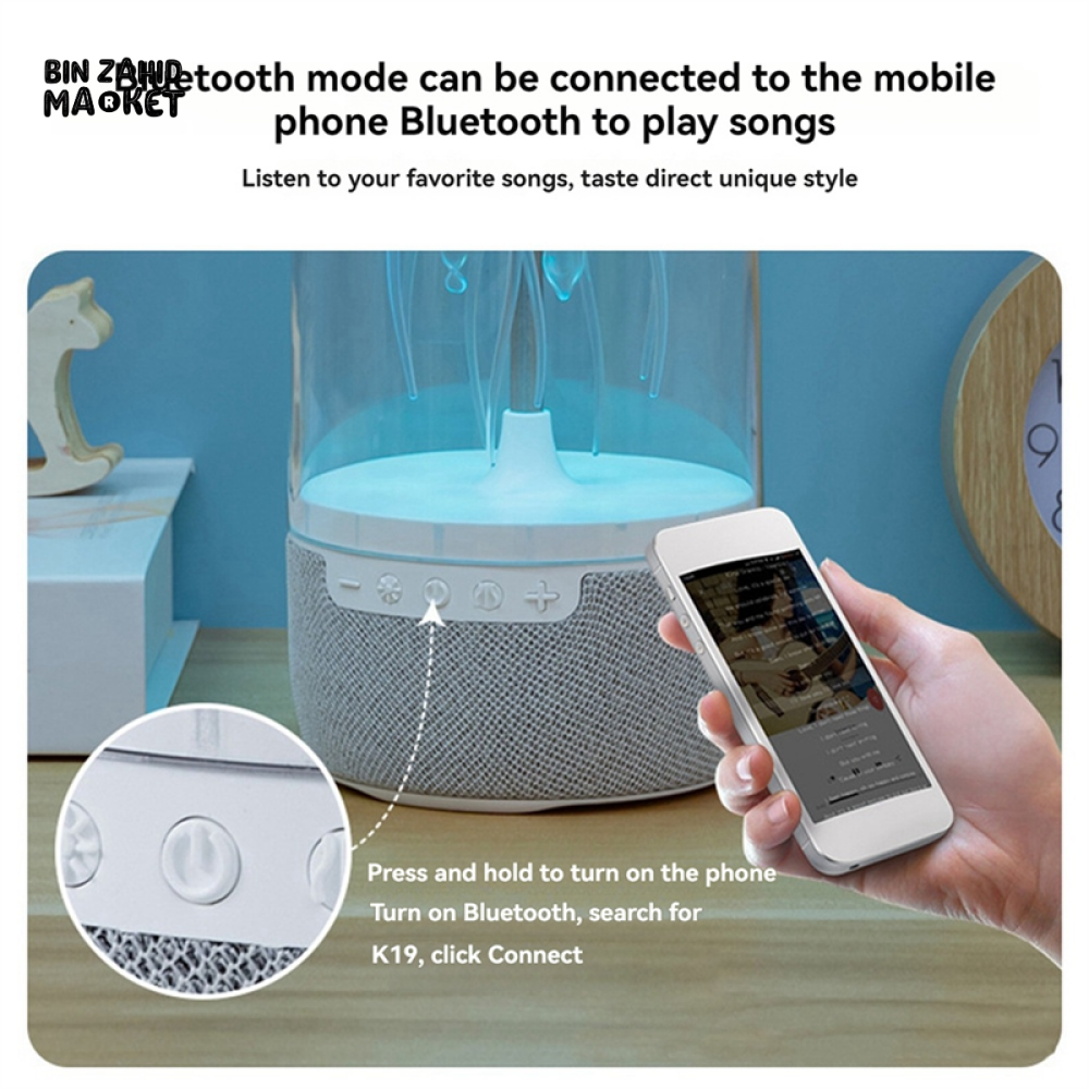 JELLYFISH AURA BLUETOOTH SPEAKER LAMP – RGB LED 3D SURROUND & DEEP BASS