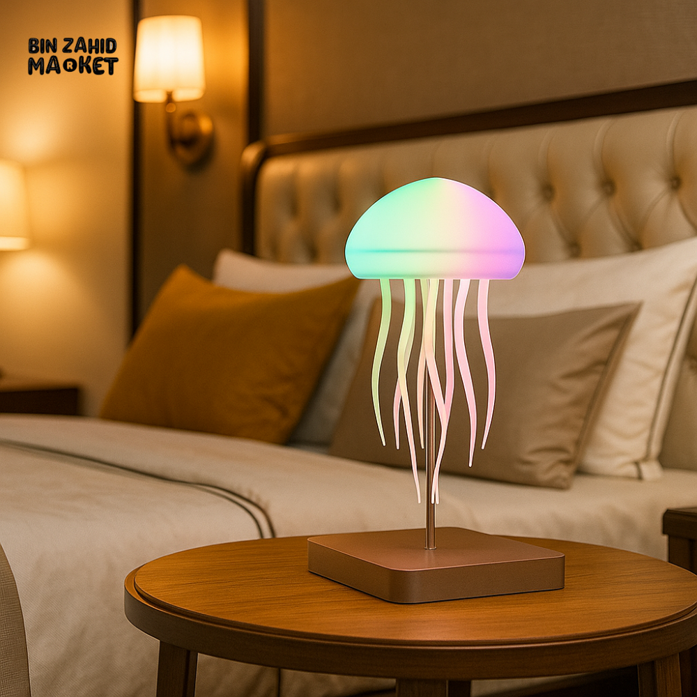 JELLYFISH LED NIGHT LAMP – COLOR CHANGING LIGHT FOR LUXURY BEDROOM DÉCOR