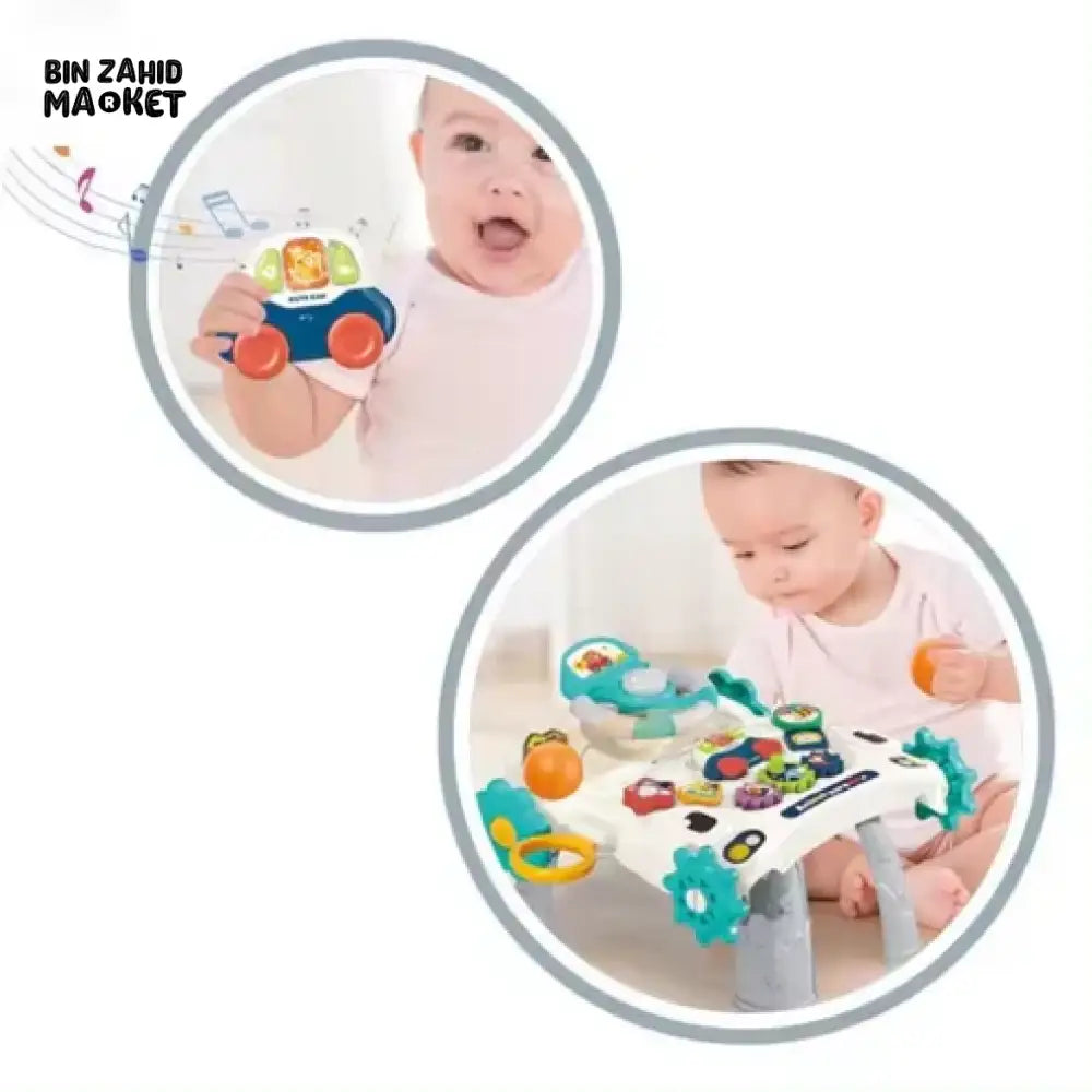 JOYOUS 6-IN-1 MULTIFUNCTIONAL WALKER BEST FOR EARLY EDUCATION & TODDLER DEVELOPMENT ACTIVITY CENTER WITH PLAY LEARN & WALK FUNCTIONS - BLUE