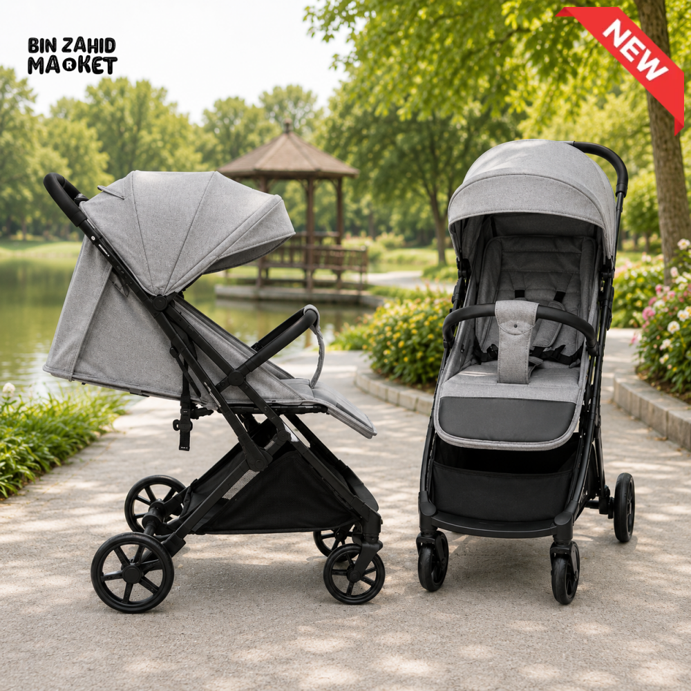 JOYOUS AEROLUX BABY STROLLER - GREY