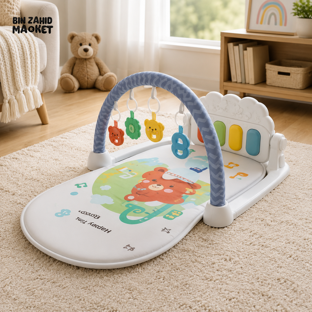 JOYOUS BABY PEDAL PIANO PLAY GYM MAT - WHITE