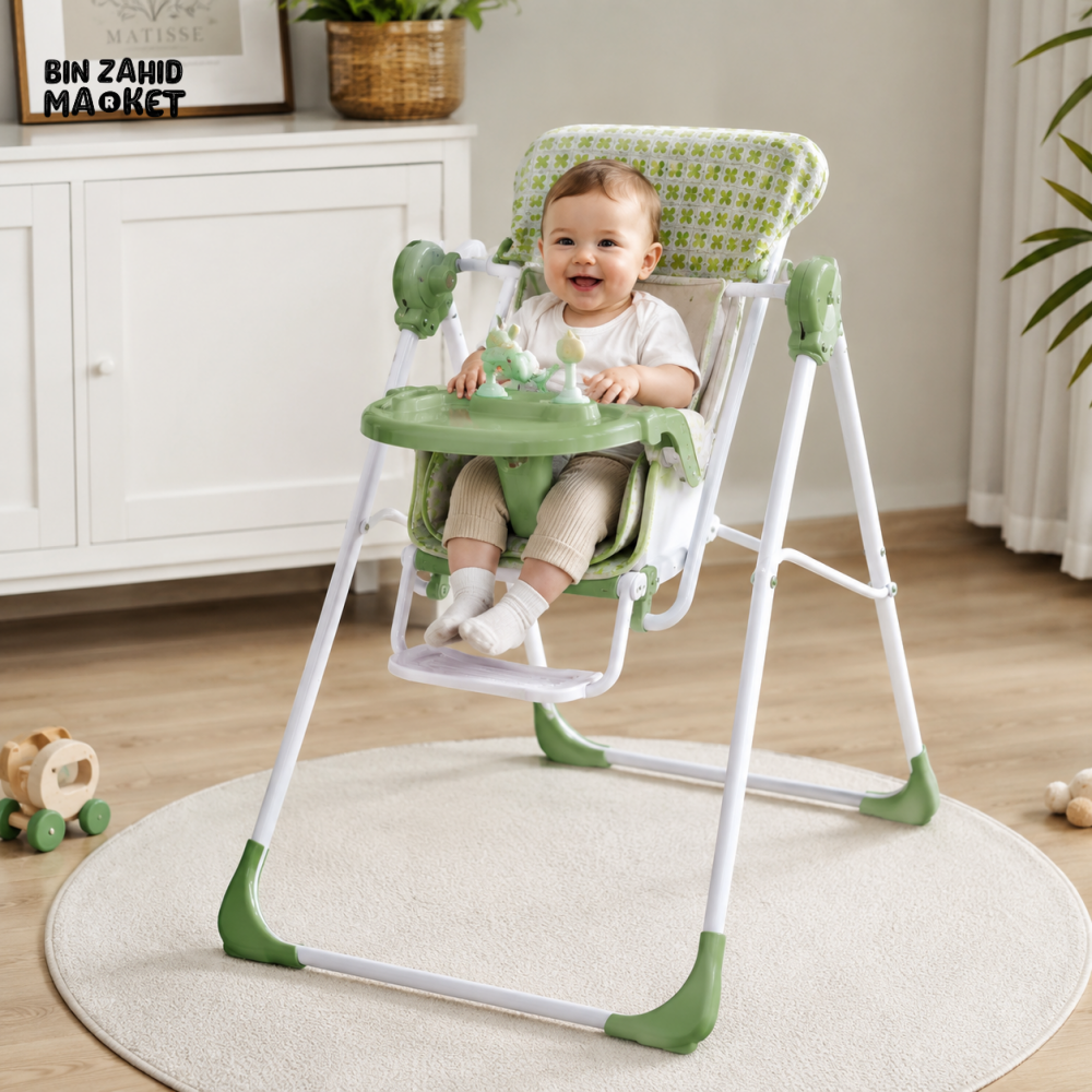 JOYOUS BABY SWING WITH CANOPY - GREEN