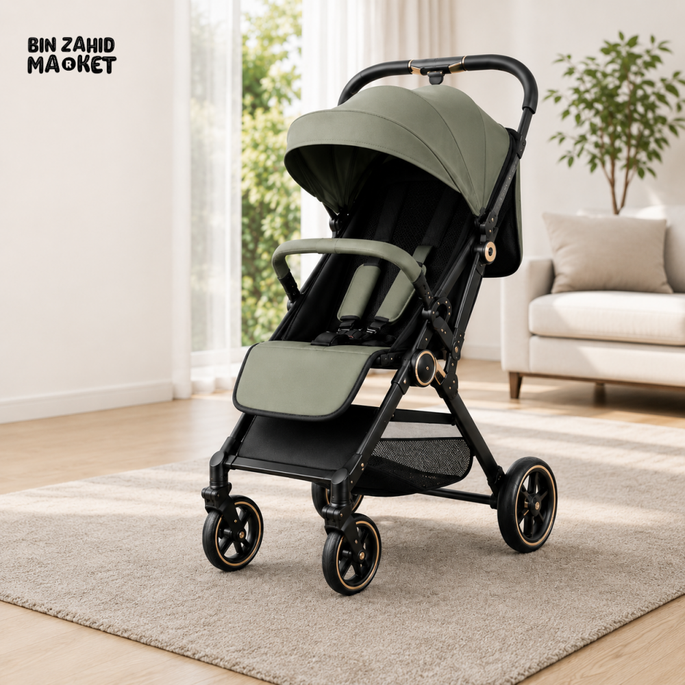 JOYOUS NOVARA LUXE BABY STROLLER - GREEN
