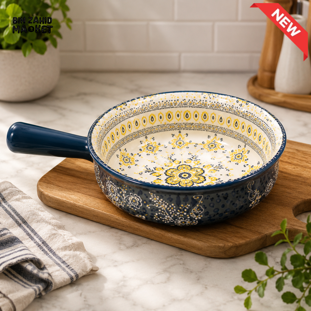 KASHGAR POTTERY SERVING PAN - 8 INCH