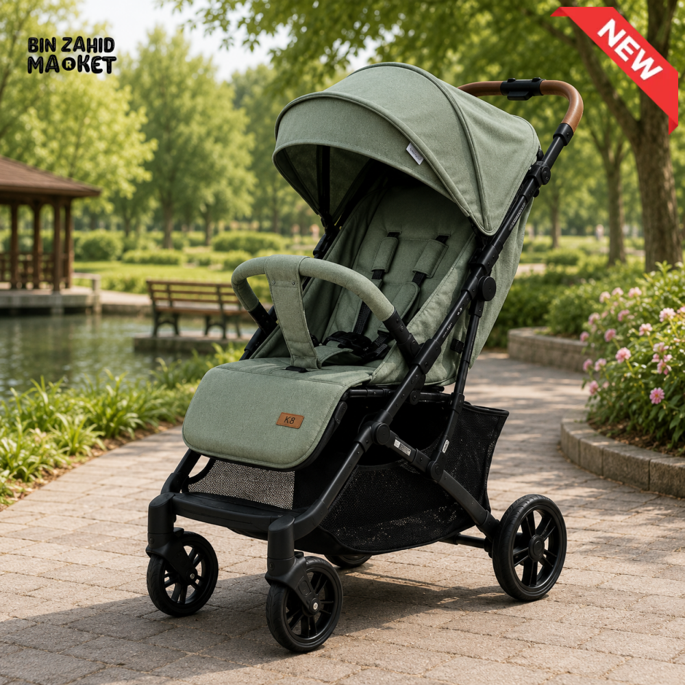 KIDILO LUXURY TRAVEL BABY STROLLER - GREEN