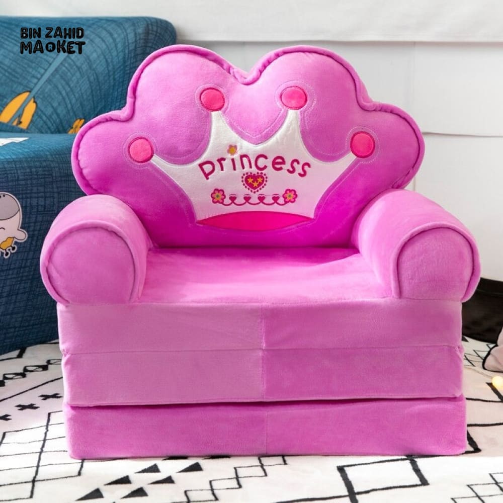KIDS 3X LAYERS SOFA CUM-BED Purple Princess