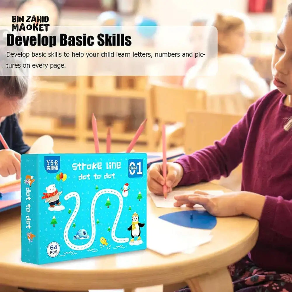 KIDS 64 PAGES REUSABLE TRACING BOOK