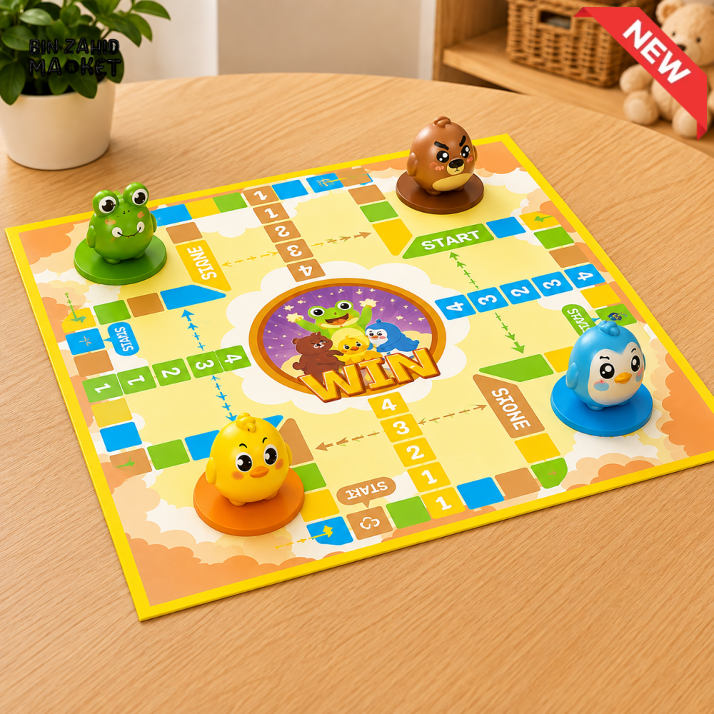KIDS ANIMAL RACING FAMILY BOARD GAME SET