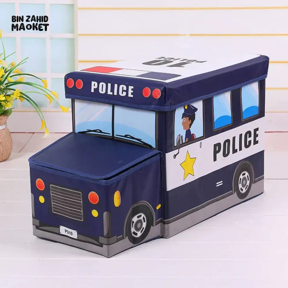 KIDS BUS ORGANIZER STORAGE BOX Navy