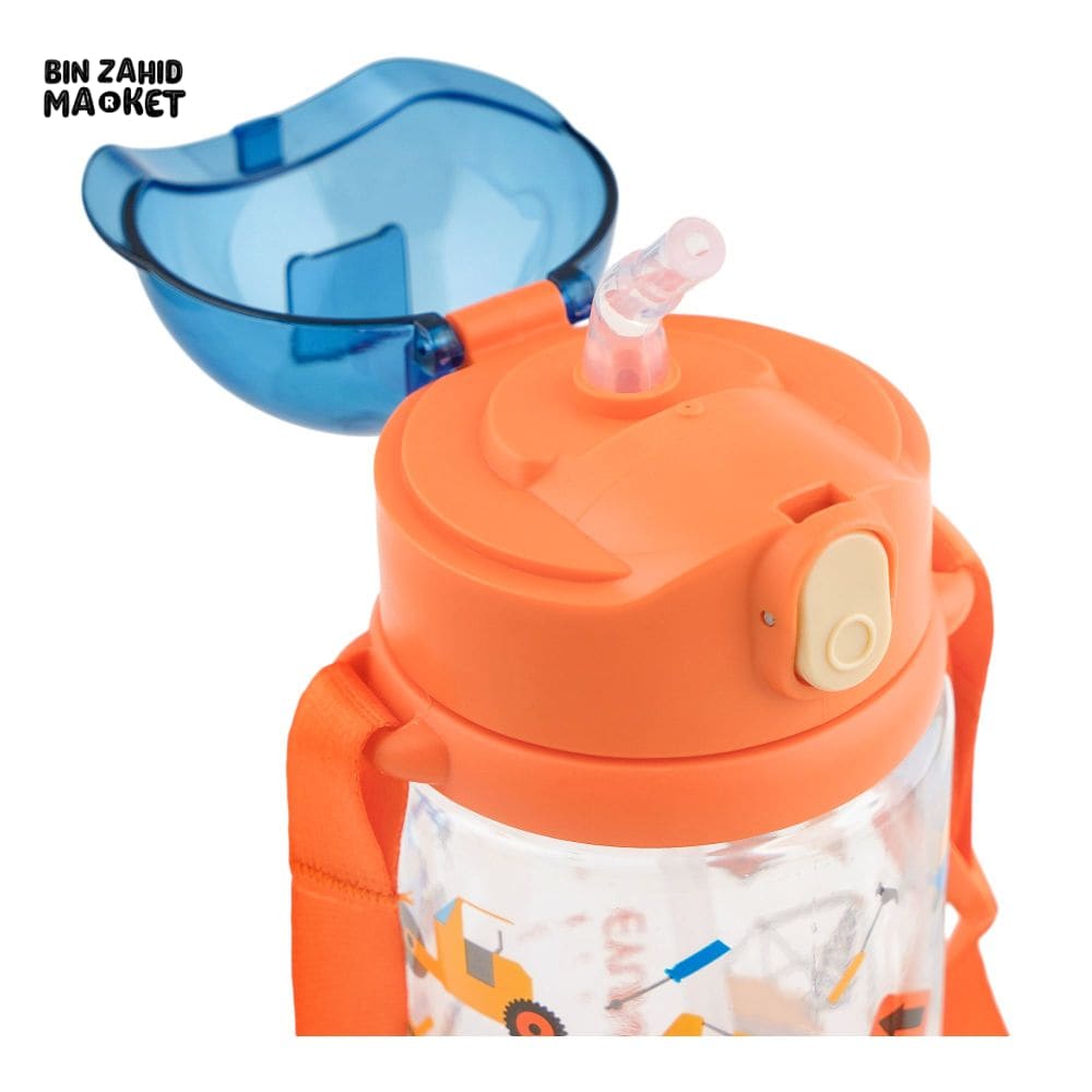 KIDS CARTOON CREATIVE FANCY WATER BOTTLE ORANGE SB-08 460ML