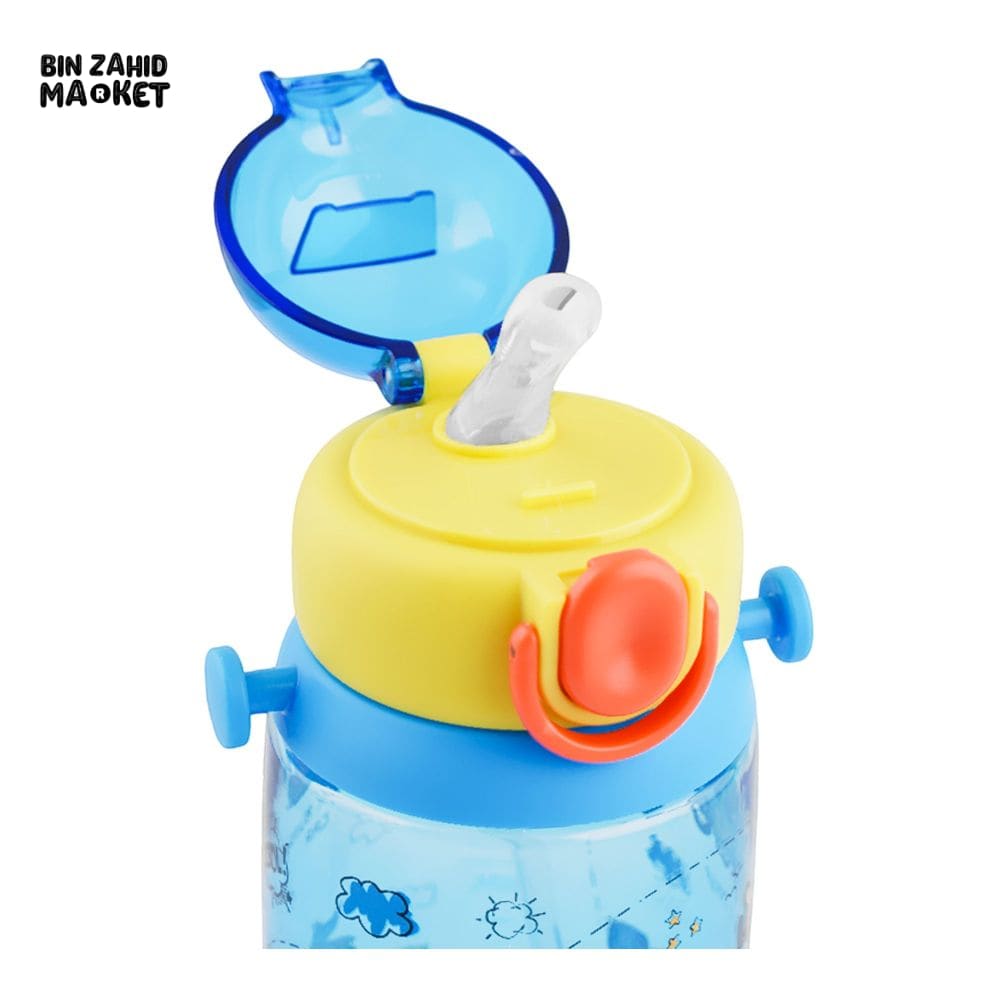 KIDS CARTOON FANCY WATER BOTTLE WITH STRAP BLUE SB-14 600ML