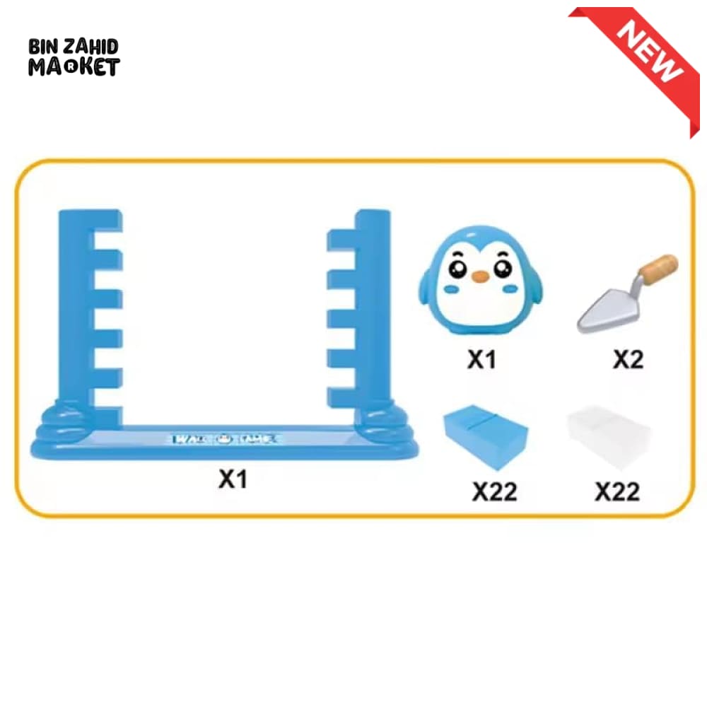 KIDS HUMPTY WALL BRICK KNOCKDOWN BALANCING GAME