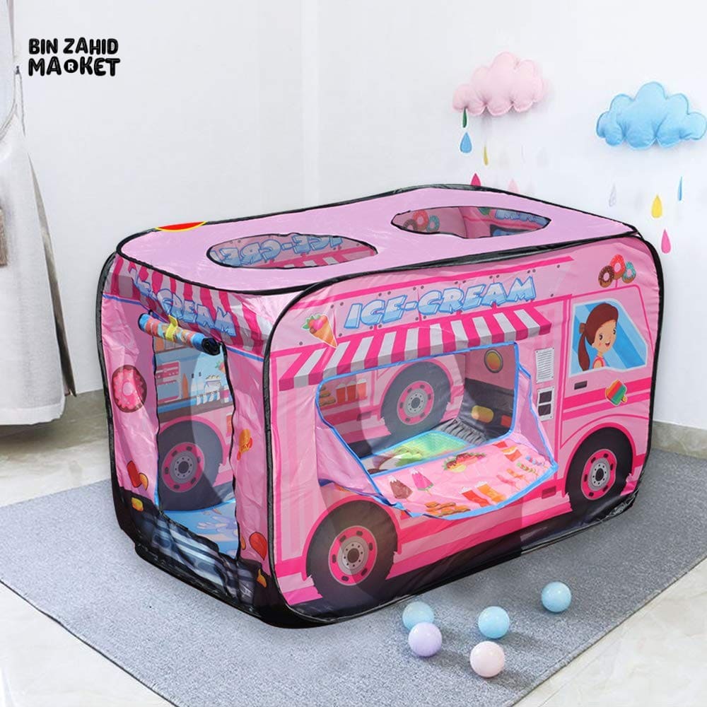 KIDS PLAY HOUSE TENT + FREE 50 BALLS Ice-Cream Tent House