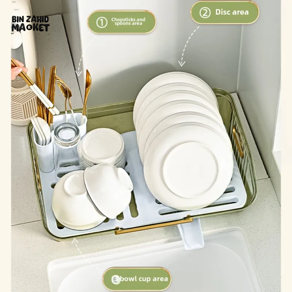 KITCHEN DISH RACK – MULTI-PURPOSE DRAINING RACK FOR DISHES FRUITS & VEGETABLES