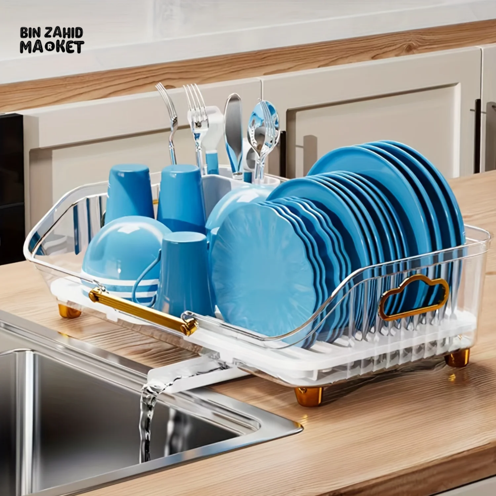 KITCHEN DISH RACK – MULTI-PURPOSE DRAINING RACK FOR DISHES FRUITS & VEGETABLES