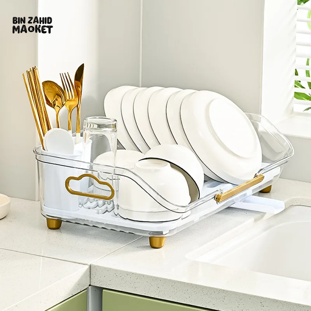 KITCHEN DISH RACK – MULTI-PURPOSE DRAINING RACK FOR DISHES FRUITS & VEGETABLES