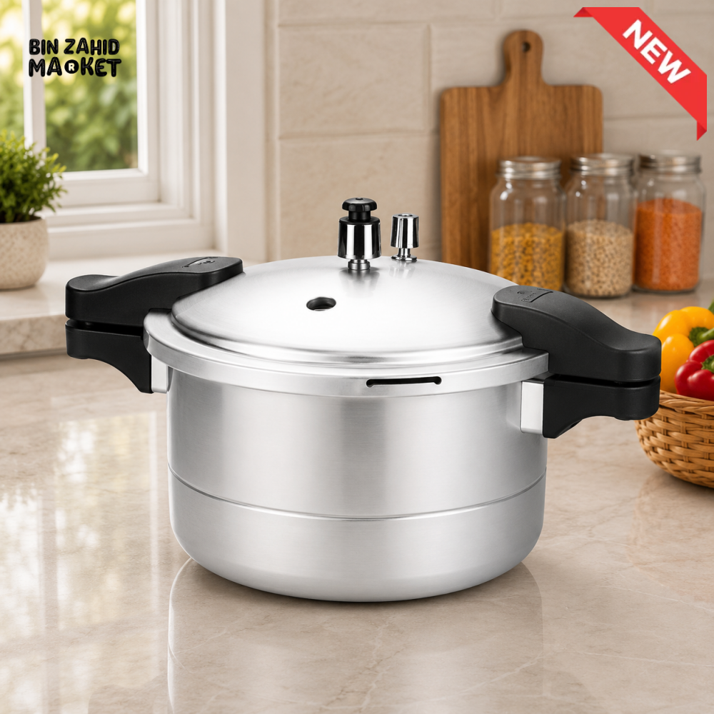 KITCHEN KING ALUMINUM PRESSURE COOKER (2 IN 1) - 7 LITER