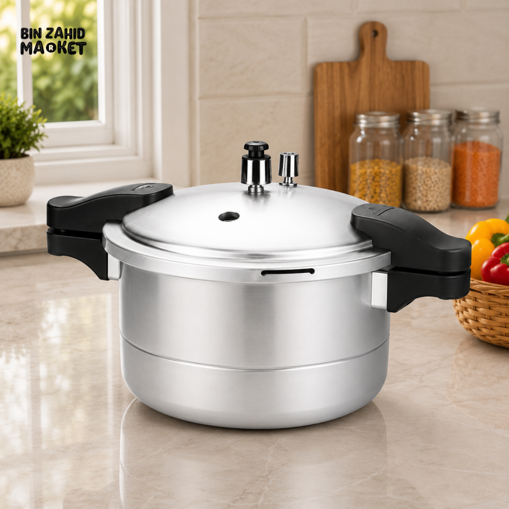 KITCHEN KING ALUMINUM PRESSURE COOKER (2 IN 1) - 7 LITER