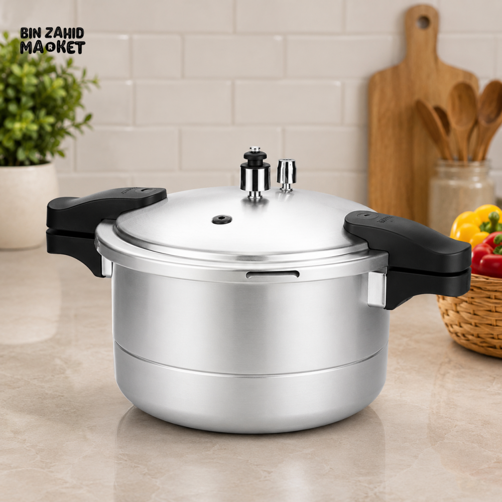 KITCHEN KING ALUMINUM PRESSURE COOKER (2 IN 1) - 9 LITER