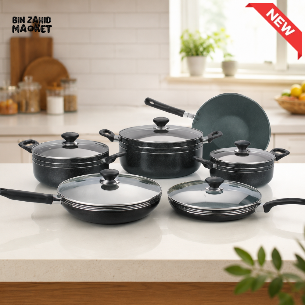 KARFTO PLUS 17PCS NON-STICK COOK SET – BLACK