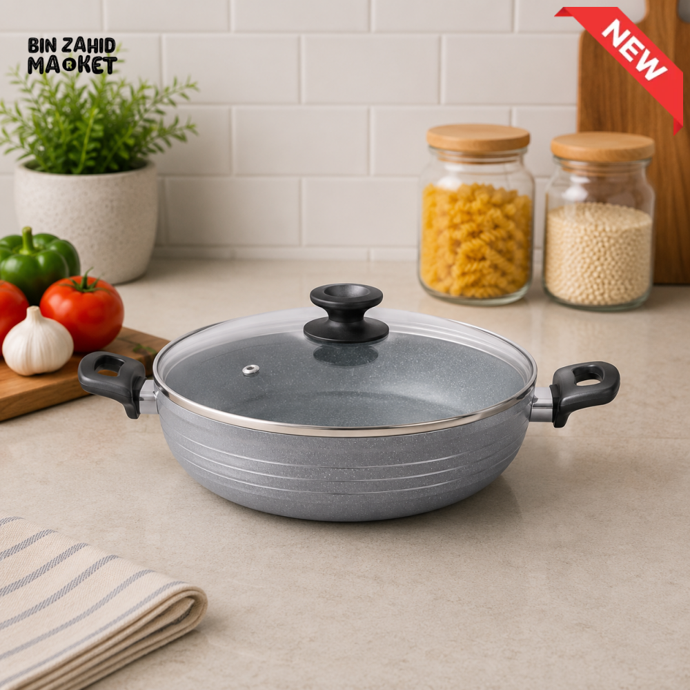 KITCHEN KING MARBLE NON-STICK WOK - 30 CM