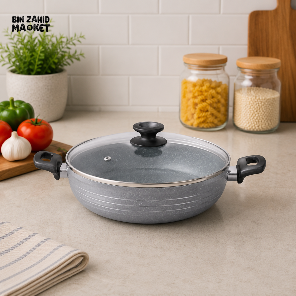 KITCHEN KING MARBLE NON-STICK WOK - 30 CM
