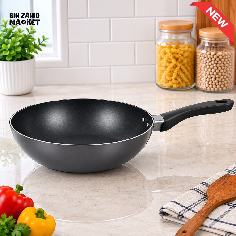 KITCHEN KING NON-STICK WOK PAN - 22 CM