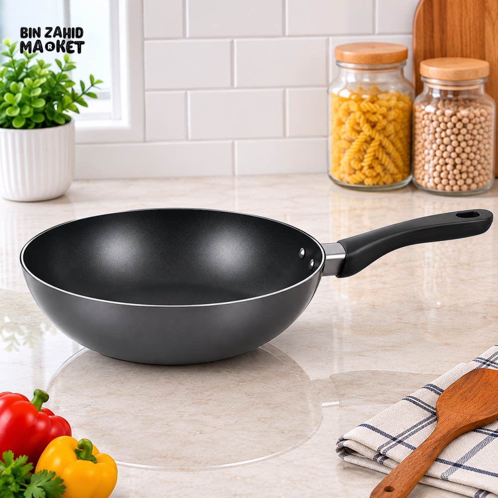 KITCHEN KING NON-STICK WOK PAN - 28 CM