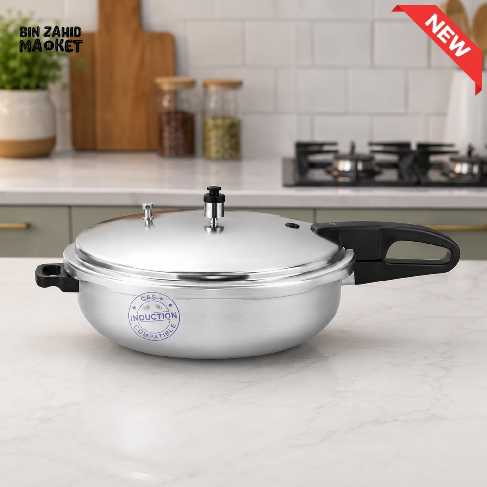 KITCHEN KING SILVER INDUCTION PRESSURE COOKER 11-LITER