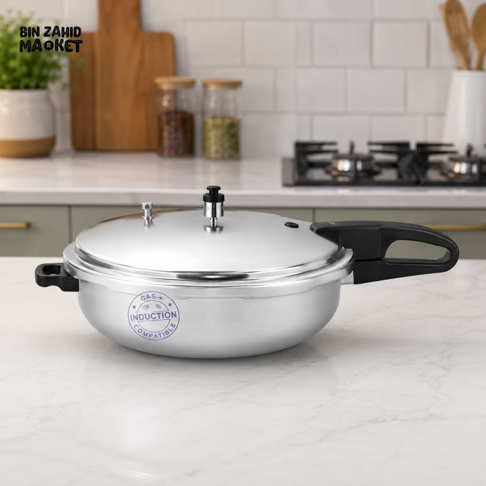 KITCHEN KING SILVER INDUCTION PRESSURE COOKER 11-LITER