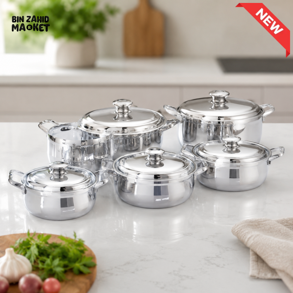 KITCHEN KING Stainless Steel Cookware Set - 1x6