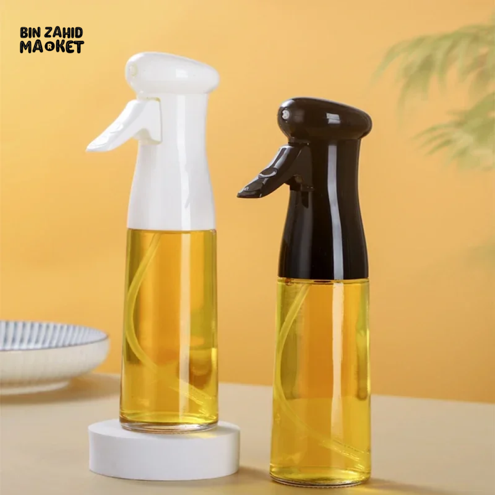 KITCHEN OLIVE OIL SPRAY BOTTLE REFILLABLE GLASS DISPENSER FOR COOKING GRILLING & SEASONING SQUIRT SPRINKLER BOTTLE FOR KITCHEN USE