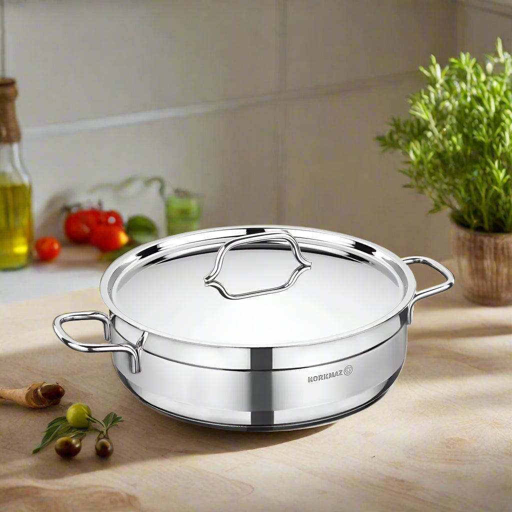 KORKMAZ ALFA SHORT POT 28X9 CM – A1027